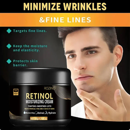 Retinol Face Men's Moisturizer Moisturizing Retinol Cream Anti-Wrinkle Aging Moisturizing Shrink Pores Whitening Smooth Retinol