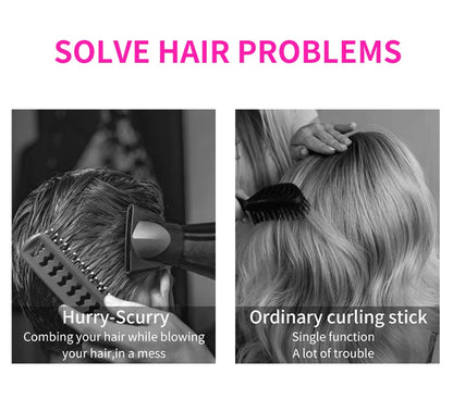 Hair Dryer Brush Portable Hot Air Brush Blow Dryer with Comb One Step Hair Dryer Comb Blower Brush Hair Straightener