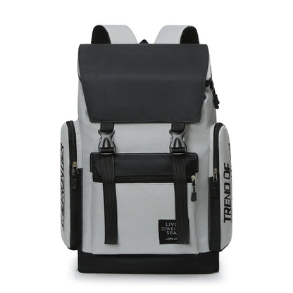 Large capacity backpack, men's backpack, men's leisure travel bag, computer backpack, middle school student, college student