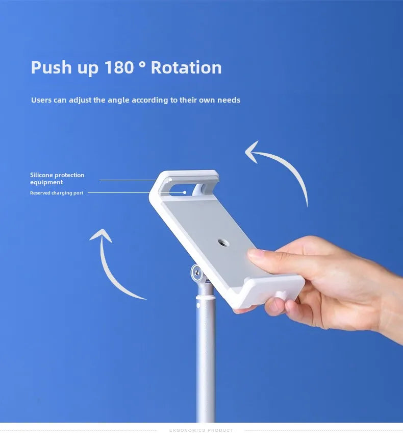 Sturdy Tablet Stand with Adjustable Viewing Angles - Ideal for Bedside, Desktop, and Kitchen Use