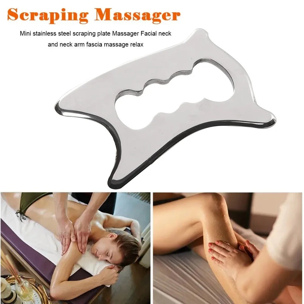 Gua Sha Massage Tool, Stainless Steel Muscle Scraper Massage Tools IASTM Tool for Soft Tissue Mobilization Tool Physical Therapy