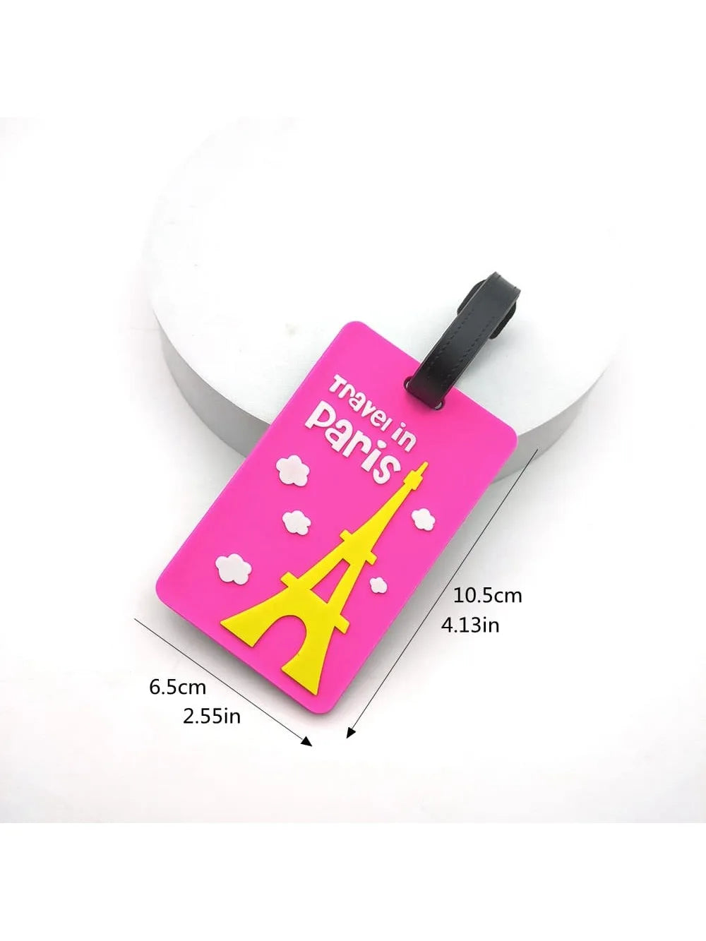 1PCS Cute Luggage Tag Travel Accessories Luggage Tag Silica Gel Suitcase  Holder Baggage Boarding Tag Travel Accessories