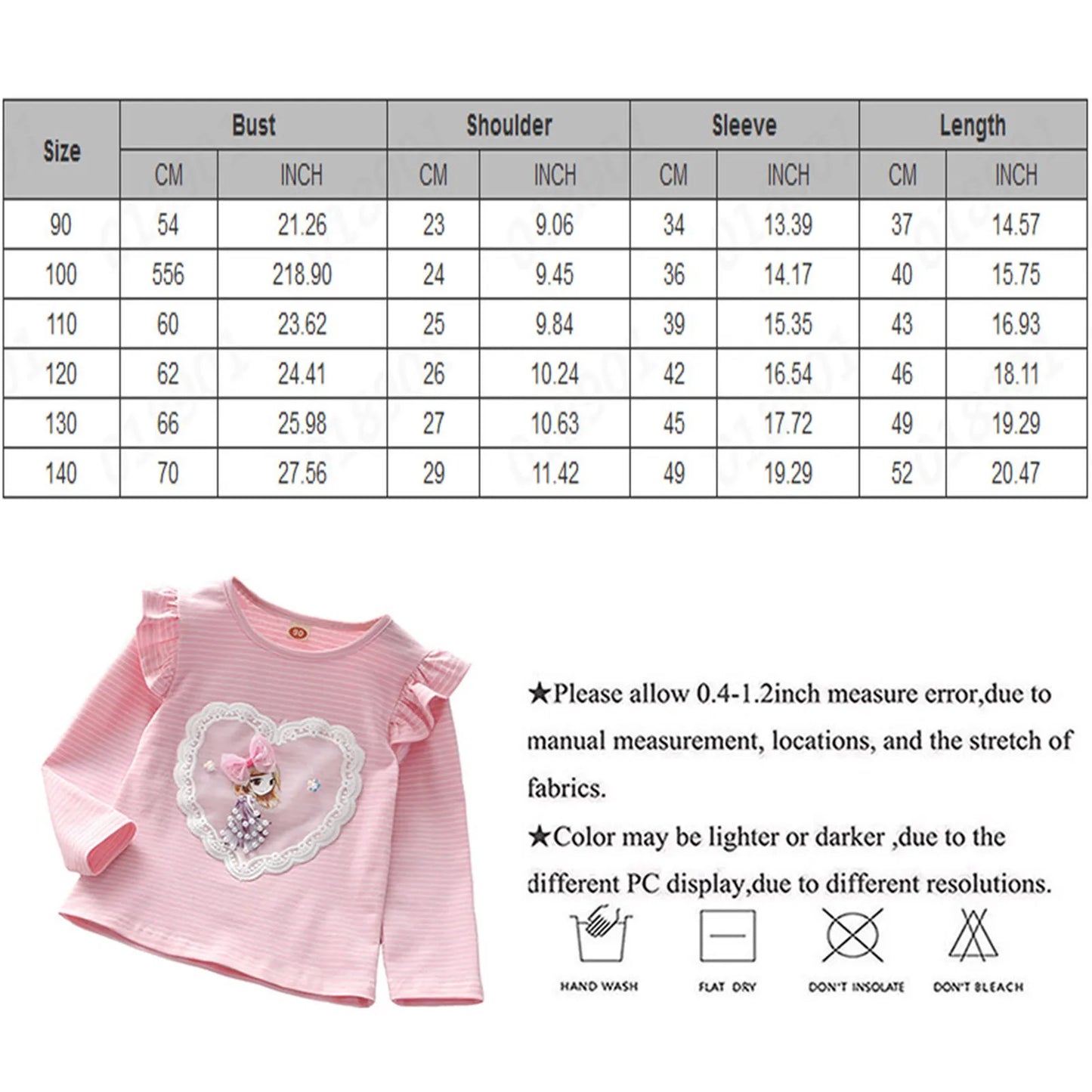 Children's Striped long t-shirt Spring and autumn base shirts new girls' cotton elastic long sleeved T-shirts baby girl tops