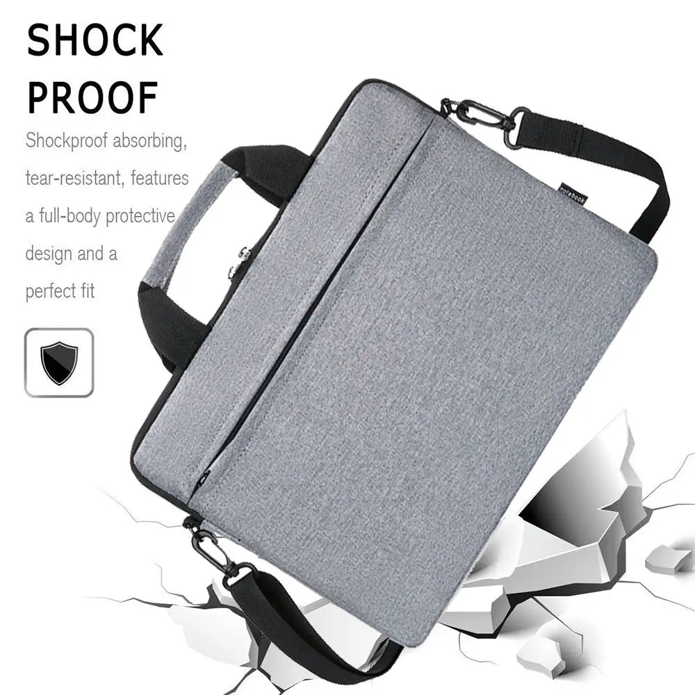 13.3/14/15.6 Inch Laptop Handbag Shockproof Laptop Sleeve Case Notebook Cover Protective Pouch Large Capacity Laptop Handbag