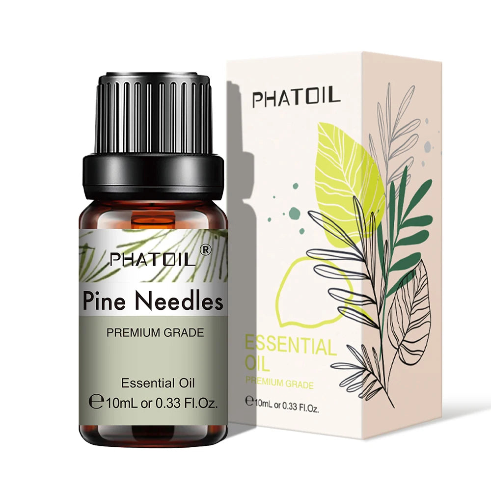 PHATOIL Natural Plant Essential Oil 10ml Eucalyptus Rose Lemon Bergamot Vanilla Peppermint 1PCS Aroma Essential Oil For Diffuser