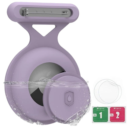 Silicone Steel Clip Compatible with Apple AirTag - Protective Silicone Clip for Tracker Protect Keychain Silicone Cover