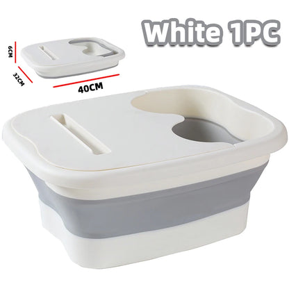 Foldable Footbath Massage Bucket Soaking Bucket Folding Basin Spa Foot Bath Bucket Household Sauna Bathtub Pedicure Bath Bathtub