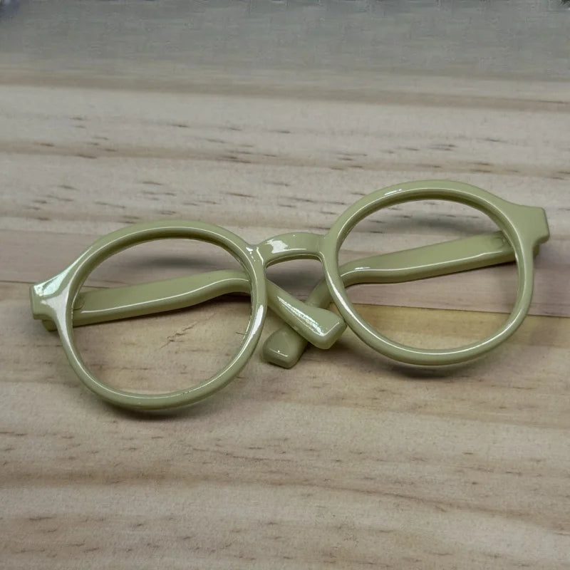 LABUBU 17cm Doll 6.5cm Transparent Glasses Stylish Sunglasses for 1/8 -1/4 BJD Doll Accessories