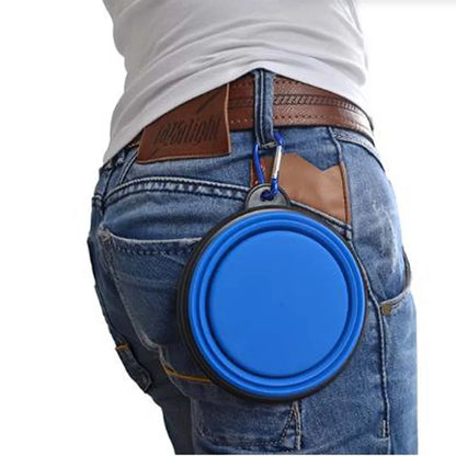 1PC Collapsible Portable Dog Food Bowl, Suitable for Outdoor Drinking Water Travel Supplies Dog Food Bowl