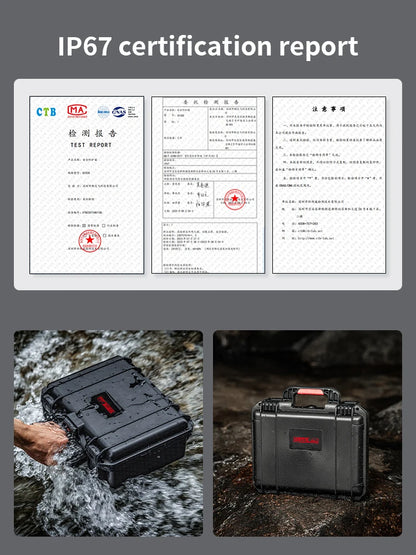 STARTRC Insta360 X5 Camera Accessories 2 Layers Hard Case Carrying Case Waterproof Portable Travel Box for Essentials Bundle