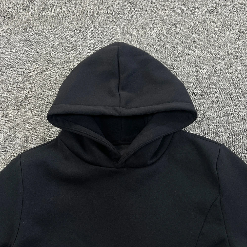 Jogging Streetwear Hoodies Trousers Set Centre Cee Tracksuit Men Clothing Y2k Cotton Sweatshirts Tops Pants Mens Clothes Black