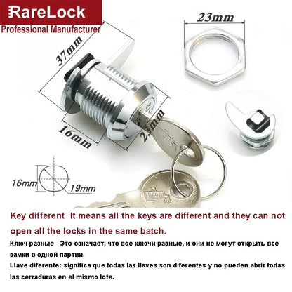 Cash Box Cam Lock for POS Machine Cash Drawer DIY Furniture Hardware Rarelock 1015 G