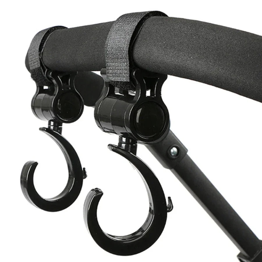1PC Pram Hook Multifunctional 360 Degree Rotating Hanger Shopping Cart Car Seats Hooks Baby Stroller Accessories