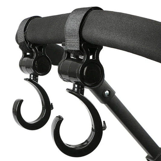 1PC Pram Hook Multifunctional 360 Degree Rotating Hanger Shopping Cart Car Seats Hooks Baby Stroller Accessories