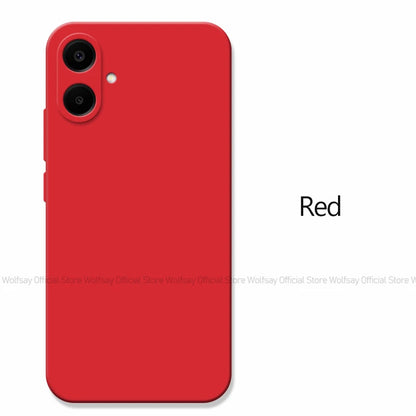 For Samsung Galaxy A06 Case For Samsung Galaxy A06 Cover Funda Shockproof Liquid Silicone TPU Phone Cover For Samsung Galaxy A06