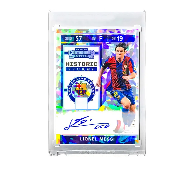 Messi Football star card DIY homemade flash card refractive card sending card brick Argentina Barcelona