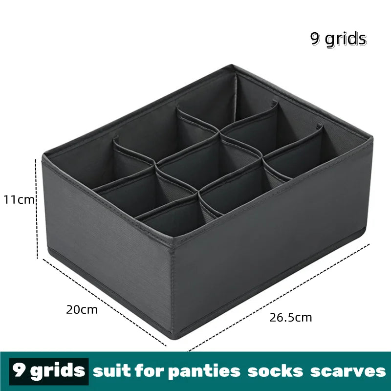 Organizer For Underwear Bra Socks Pants Scarf Storage Box Organizers Of Cabinets And Drawers Wardrobe Foldable Storage Box Case