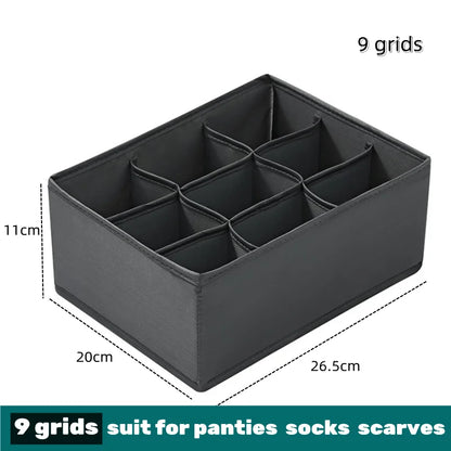 Organizer For Underwear Bra Socks Pants Scarf Storage Box Organizers Of Cabinets And Drawers Wardrobe Foldable Storage Box Case