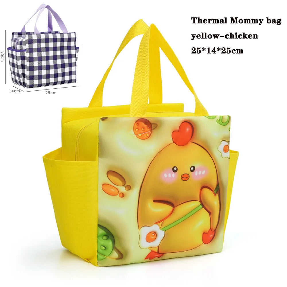 Food Storage bag Student lunchbag cool food bag for Children Food Container for Kids Schiool Thermal Lunch food Bag Mommy bag