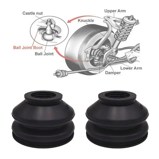 2Pcs Car Suspension Steering Ball Joint Dust Boot Covers Rubber Track Rod End And Ball Joint Boots Suspension Parts