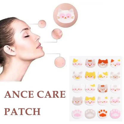 20 Counts Hydrocolloid Acne Pimple Patches Face Party Decoration Self-adhesive Sticker Face Sticker Tattoo Makeup W6O9