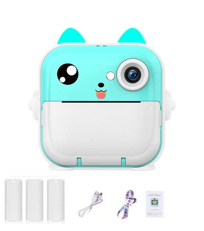 Children 1080P HD Digital Camera  Mini Thermal Printer Photography Instant Print Photo HD Digital Video Cameras Portable Toy