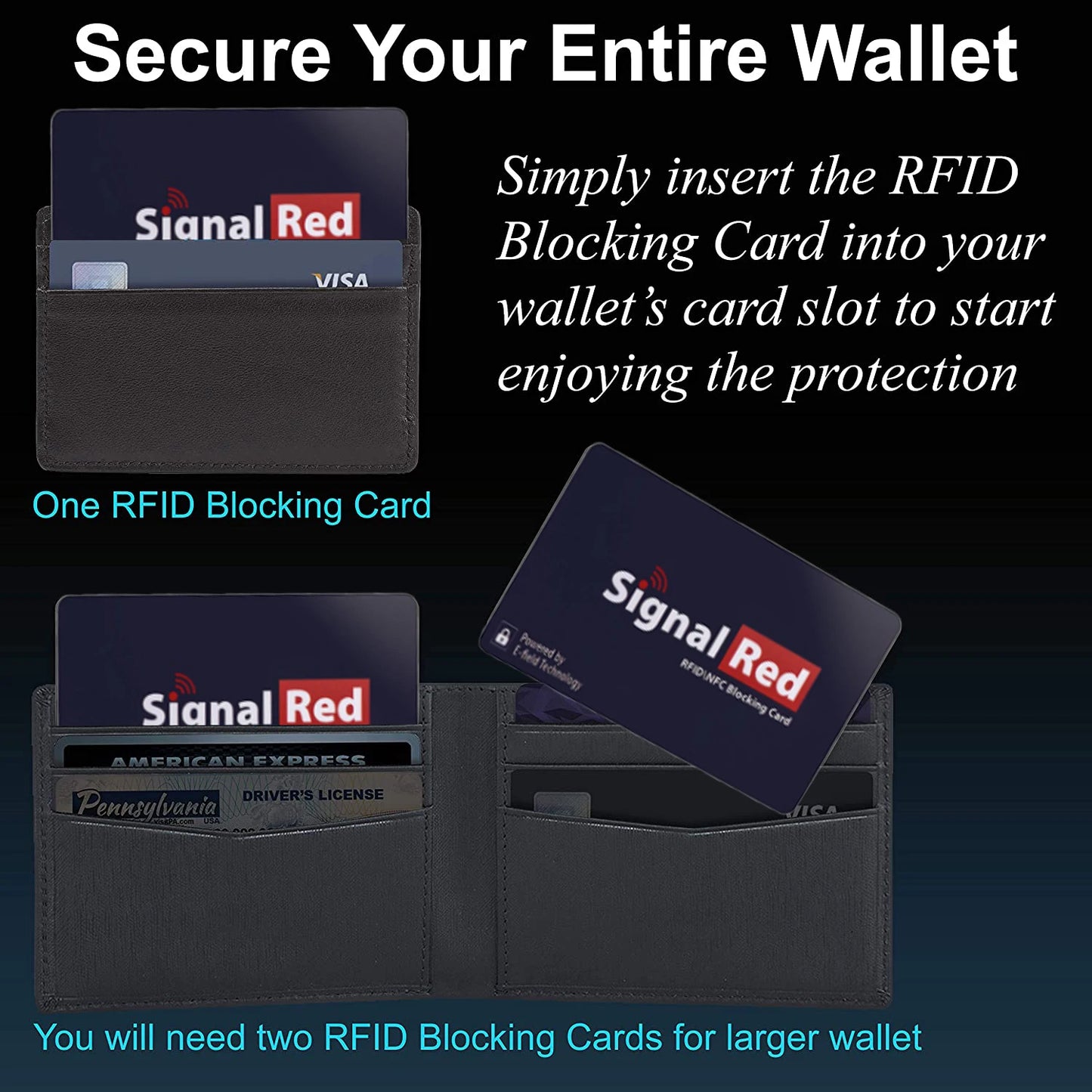 1Pc RFID Blocking Cards Contactless NFC Debit Credit Card Passport Protector Blocker Set Smart Anti-theft Design Perfectly Fits