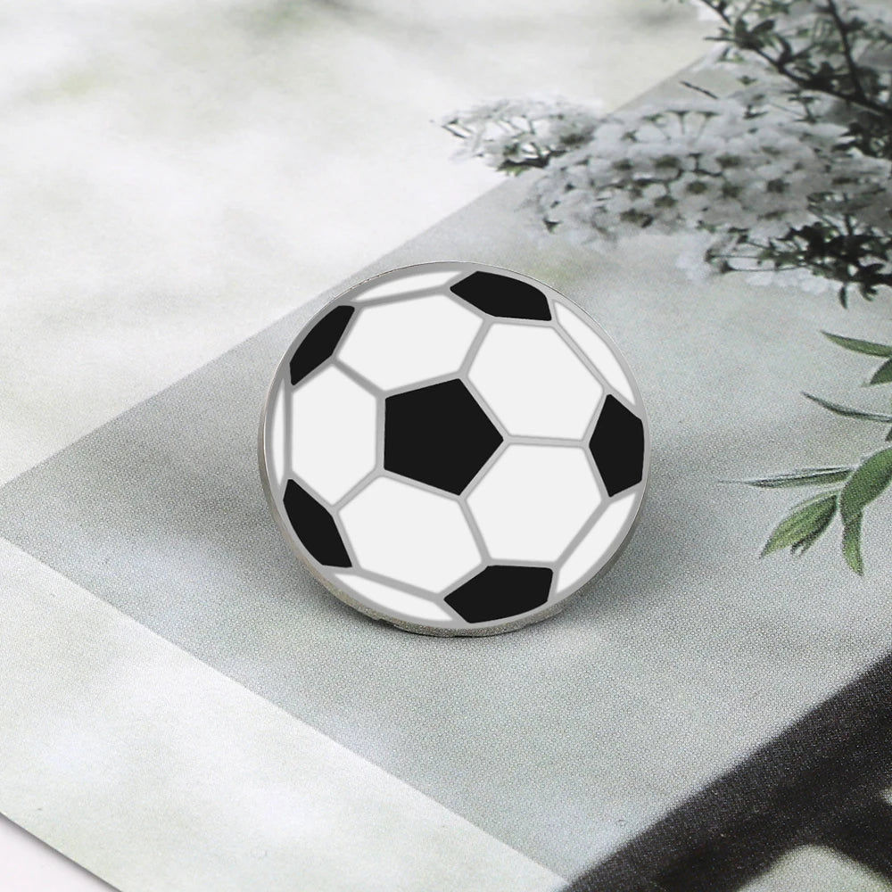 All Love Sports!Healthy Lifestyle Enamel Pins Rugby Basketball Soccer Bowling Brooches Roller Skates Badge Shirt Hat Bag Jewelry