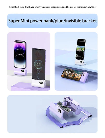 Xiaomi Capsule Power Bank 50000mAh Pocket Power Bank 120W Fast Charge Portable Mini Power Bank Suitable for iPhone and Android