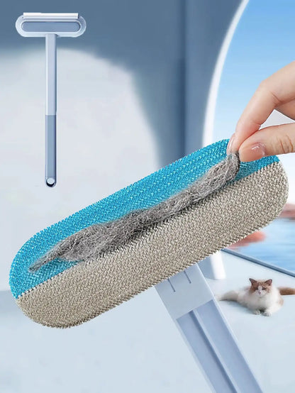 Multifunctional Pet Hair Remover Brush with Long Handle – Window Cleaning & Pet Fur Removal Tool for Cats and Dogs