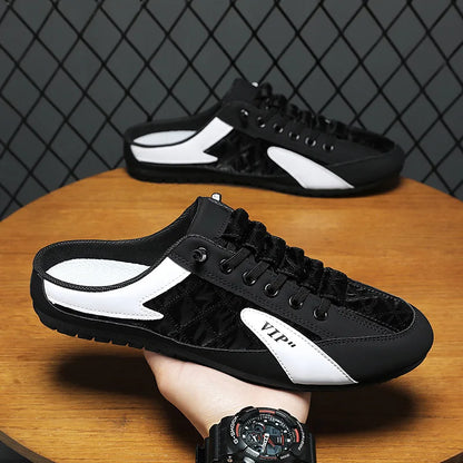 Half Slipper for Men Classic Summer Casual Shoes Men's Flat Shoe Slippers Concise Men Sneakers