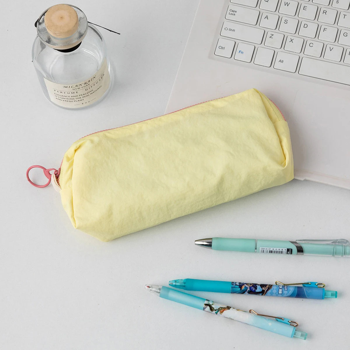 Pencil Case Pouch Bag School Supplies for Girls, Cute Pen Case, Simple Large Big Capacity Zipper Stationery Bag
