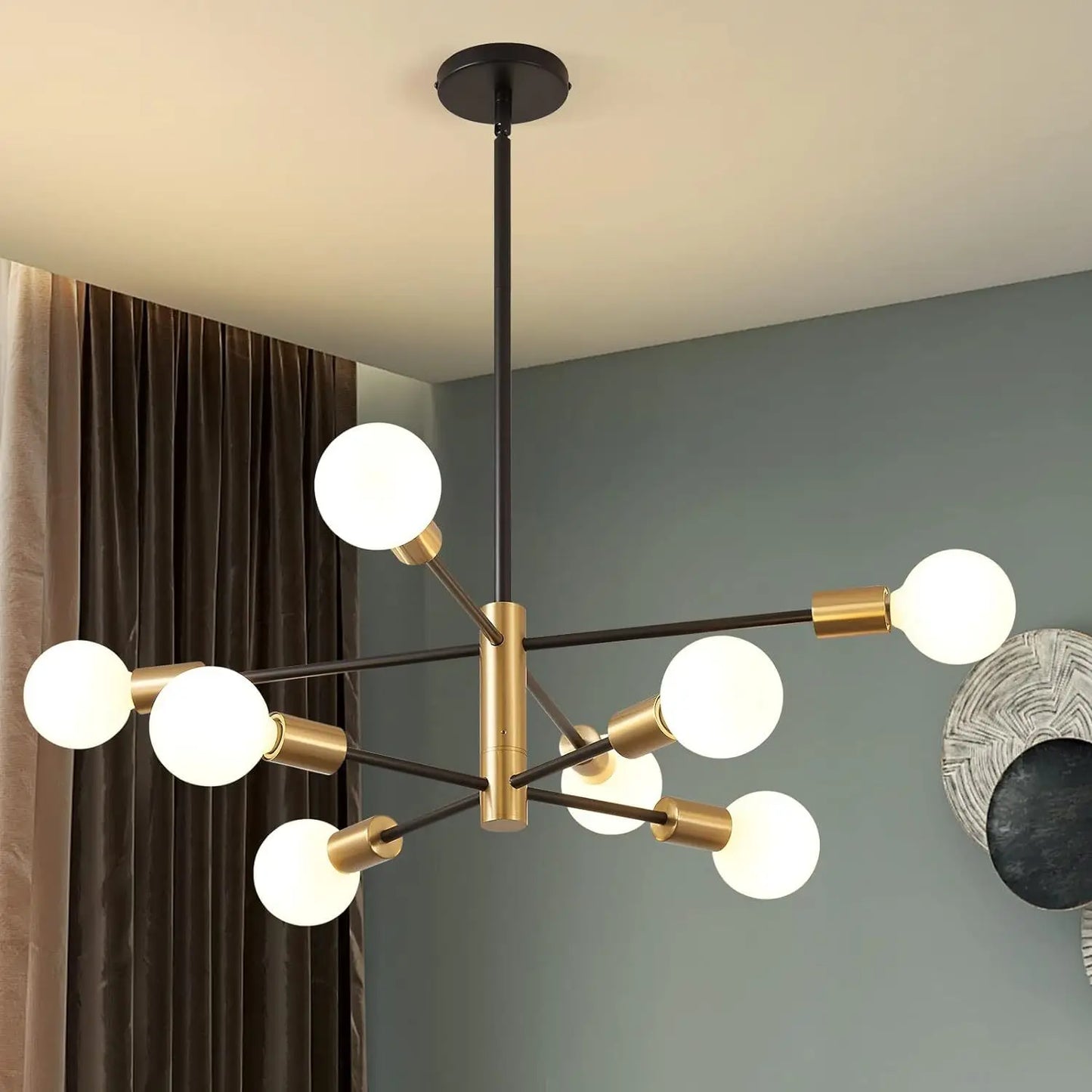 Decorative Living Room Chandelier Light 6/8/10/12 Lamps Heads Modern E27 Ceiling Chandelier Dining Room Bedroom Chandelier Lamp