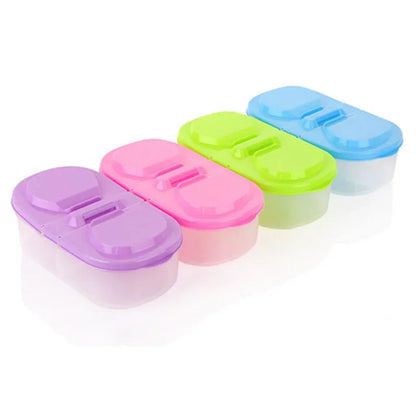 1PC Healthy Plastic Food Container Portable Lunch Box Capacity Camping Picnic Food Fruit Container Storage Box for Kids Dinnerw