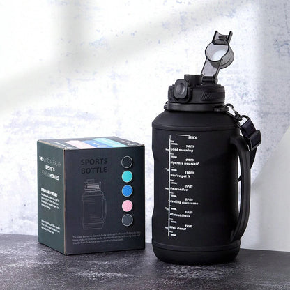 2L/64oz Silicone Water Bottles Collapsible Travel Water Bottle Roll Up Foldable Water Bottles With Straws Travel Camping Hiking