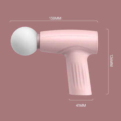 Portable Mini Pink Muscle Massage Gun Deep Tissue Handheld Healing Fascia Gun