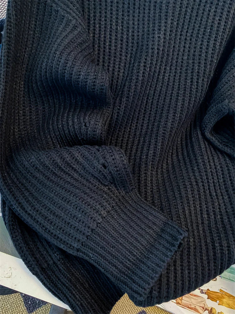 Syiwidii Oversized Sweaters for Women Knit Pullover Spring Autumn Winter Long Sleeve Causal Fashion Elegant Ladies Loose Jumpers