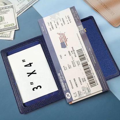 Passport Holder Cover Wallet Travel Essentials RFID Blocking Leather Card Case International Travel Must Haves Travel Accessorie