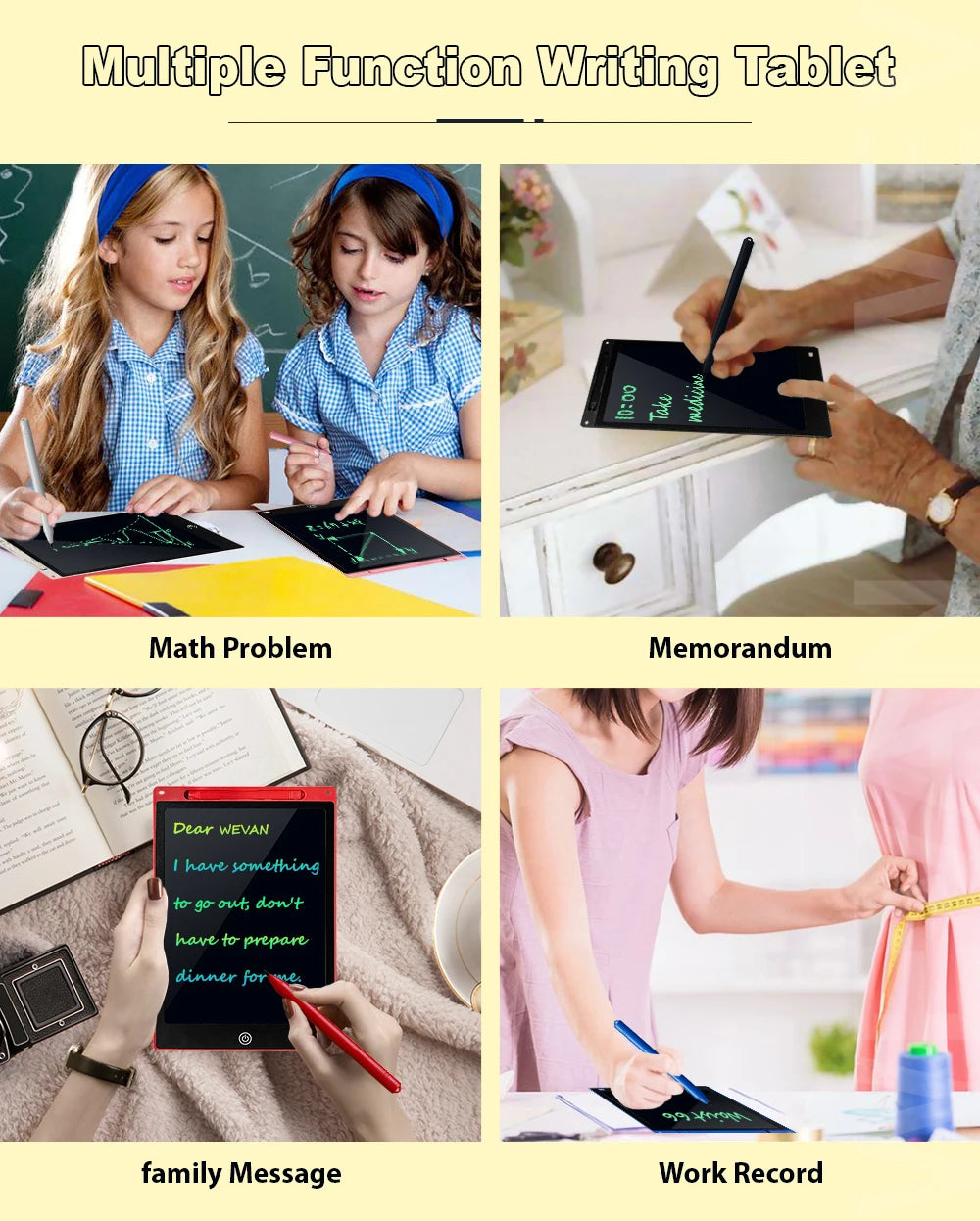 Drawing Tablet 8.5" LCD Colorful Writing Tablet Electronics Graphic Board Ultra-thin Portable Handwriting Pads Kids Gifts