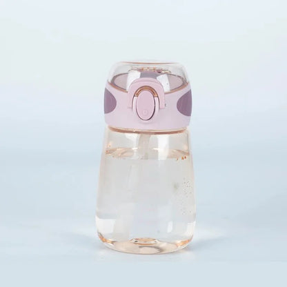 Leak-Proof Portable Water Bottle - Cute, Compact Design for Men & Women, PVC-Free Plastic, Ideal for Outdoor Activities & Travel