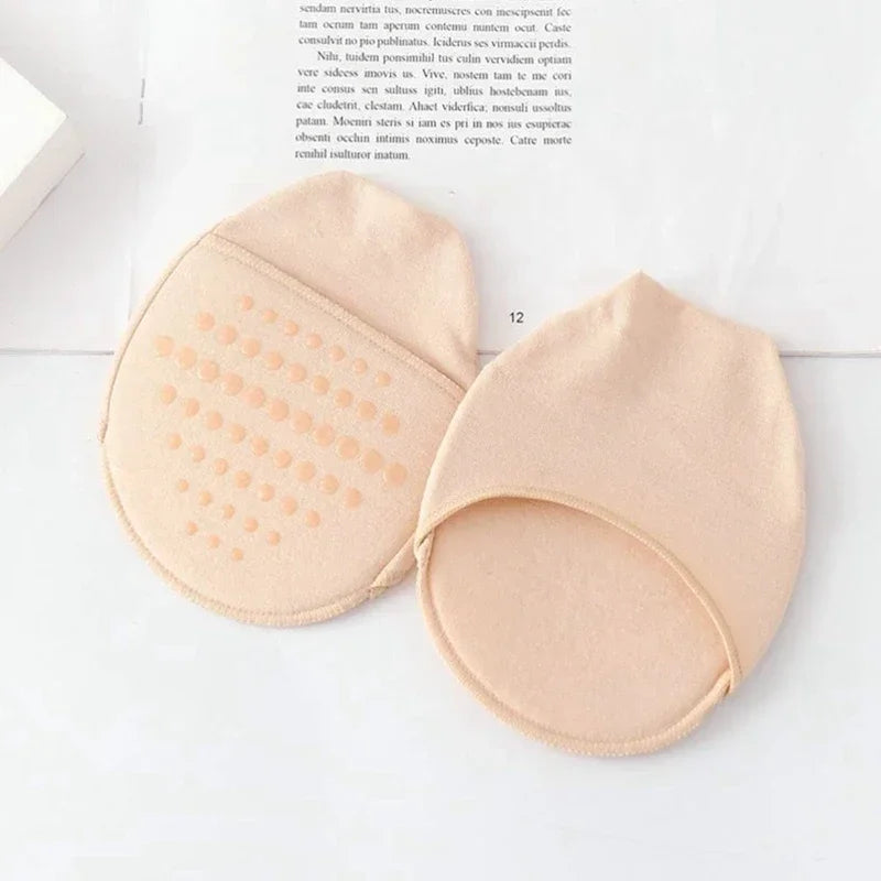 Womens High-Heeled Shoe Insoles-Ergonomic Half Insoles Protective Five-toe Forefoot Pads Ultra-Absorbent Non Skid Half Sock