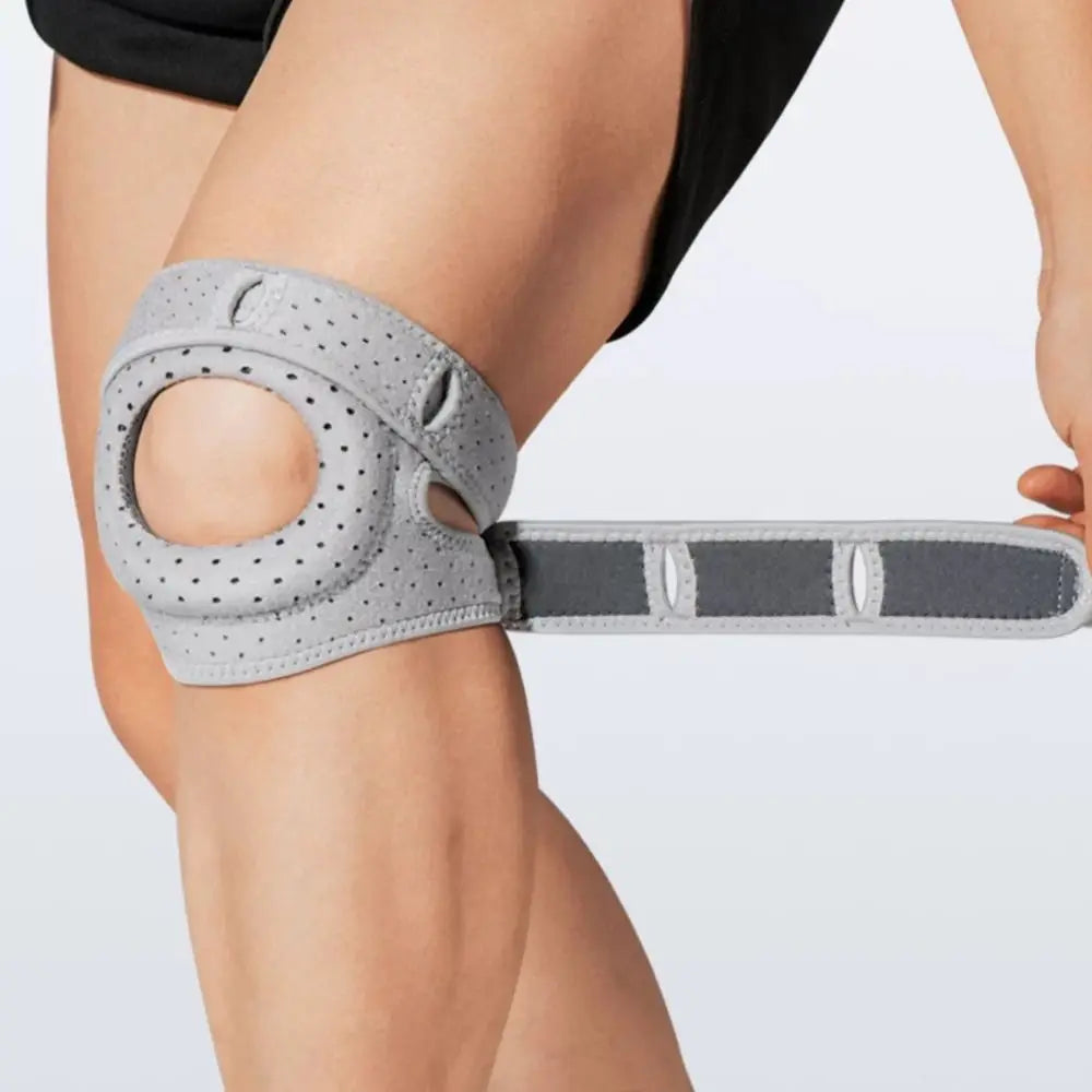 Support Gear Sports Knee Pads Breathable Adjustable Patellar Strap Enhance Joint Stability Comfortable Knee Brace Outdoor Sports