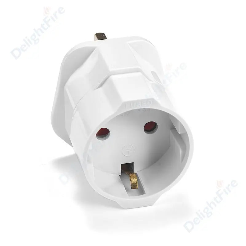 European EU To UK Plug Adapter Standard Euro 250V EU Plug To UK Electrical Socket Power Adapter Electrical Socket Outlet