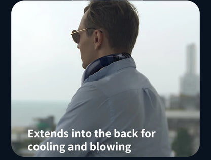 New Wearable Neck Fan Hanging Neck Fan Rechargeable Semiconductor Cooling Bladeless Fan Outdoor Personal Fan Wearable Cooler