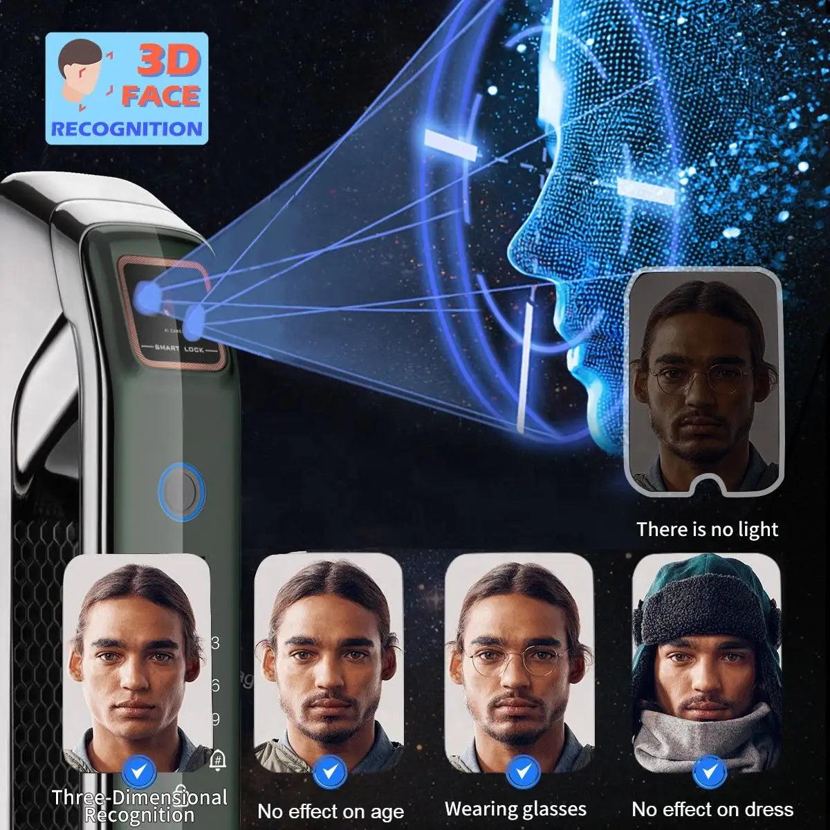 Usmart Go Smart Door Lock  Fingerprint Intelligent Digital Support Real Time Video Intercom Function Smart Door Lock