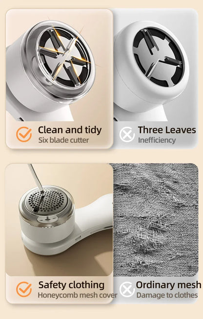 Electric Lint Remover for Clothes LCD Display USB Rechargeable Portable Hair Balls Fuzz Removers Household Fabric Shaver