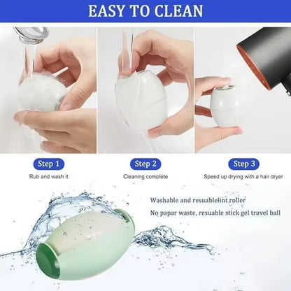 Washable Lint Remover Clothes Roller Portable Pet Hair Remover Reusable Mini Dust Removal Eliminator Brush Sticky Cleaning Tools