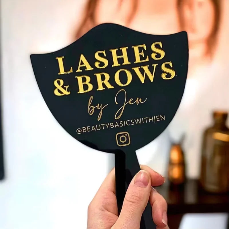 Lash Artist Social Media Face Prop  Personalised  Aesthetics Sign  Lash Sign  Salon Decor