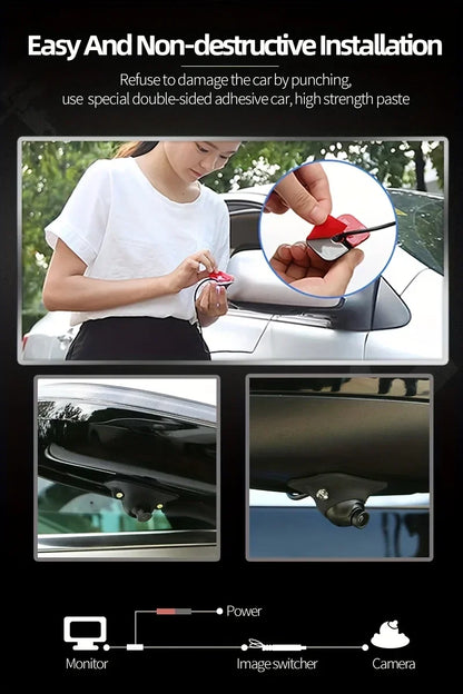 QueenDer Car Backup Rear View Parking Camera for Vehicles