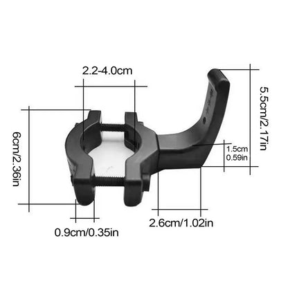 Bicycle Front Hanging Hook Free Punch Sturdy Tube Storage Hook Holder Rack Hanger for Electric Scooter Bike Motorcycle